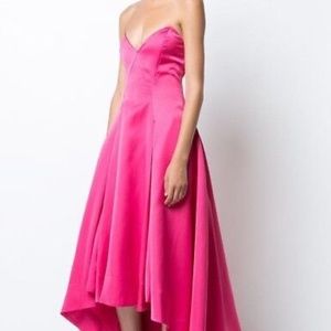 Zac Posen Satin Gown - Fuchsia, Size 4